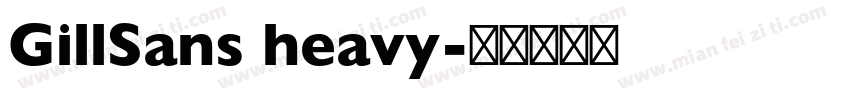 GillSans heavy字体转换